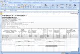 Исходный документ в Excel для загрузки в табличную часть